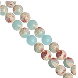 Natural Sea Sediment Jasper Gemstone Beads