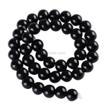 Natural Black Agate Gemstone Beads