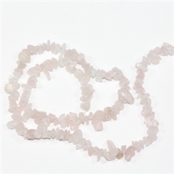 Smooth Chip Rose Quartz Gemstone Beads