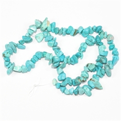 Smooth Chip Turquoise Gemstone Beads