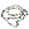 Smooth Chip Black Quartz Rutilated Gemstone Beads