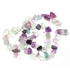 Teardrop Purple Fluorite Gemstone Beads