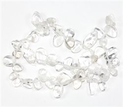 Teardrop Rock Crystal Gemstone Beads