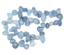 Teardrop Aquamarine Gemstone Beads