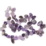 Teardrop Amethyst Gemstone Beads