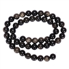 Natural Gold Sheen Obsidian Gemstone Beads