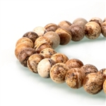 Natural Picture Jasper Gemstone Beads