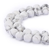 Natural Howlite Gemstone Beads