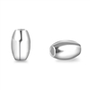 Sterling Silver Oval Rice Spacer Beads