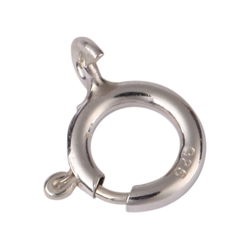 Sterling Silver Spring Ring Clasp