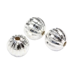 6mm Sterling Silver Disco Ball Spacer Beads