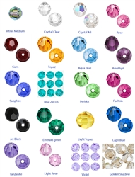 Swarovski 6mm Round Birthstone Crystal Beads