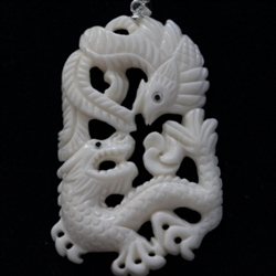 buffalo Bone Hand Carving Pendant