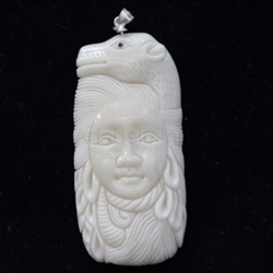 buffalo Bone Hand Carving Pendant