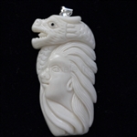 buffalo Bone Hand Carving Pendant