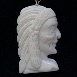 buffalo Bone Hand Carving Pendant