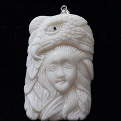 buffalo Bone Hand Carving Pendant