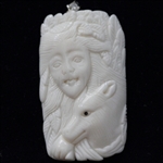 buffalo Bone Hand Carving Pendant