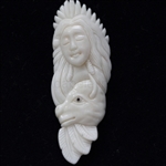 buffalo Bone Hand Carving Pendant