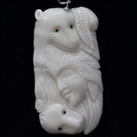 buffalo Bone Hand Carving Pendant