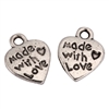 Beautiful Made with Love Charms