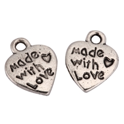 Beautiful Made with Love Charms