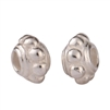 Sterling Silver Daisy Flower Round Spacer Beads