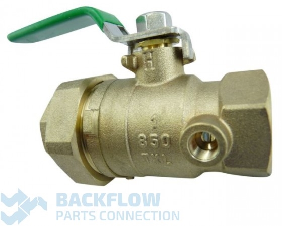 1" #1 Inlet Ball Valve Female x Union "Lead Free" Tapped