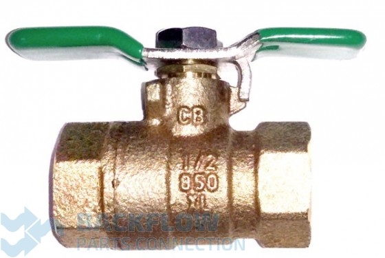 1/2" #2 Outlet Ball Valve "Lead Free" Female x Female
