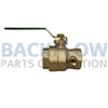 Watts Backflow Prevention Inlet Ball Valve 1 1/2" 007/009