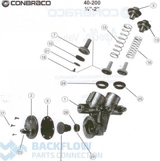 Stainless Steel RPZ Check Kit - Conbraco Apollo Backflow 3/4-1" 40-200