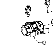 Apollo shutoff 1/2 inlet - Backflow Prevention Repair Parts