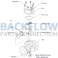 Watts 8" 770DCDA & 10" 772DCDA CK2 Backflow Preventer Check Repair Kit