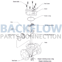 Check Rubber Parts - Watts Backflow 8" RK 770DCDA & 10" 772DCDA RC4