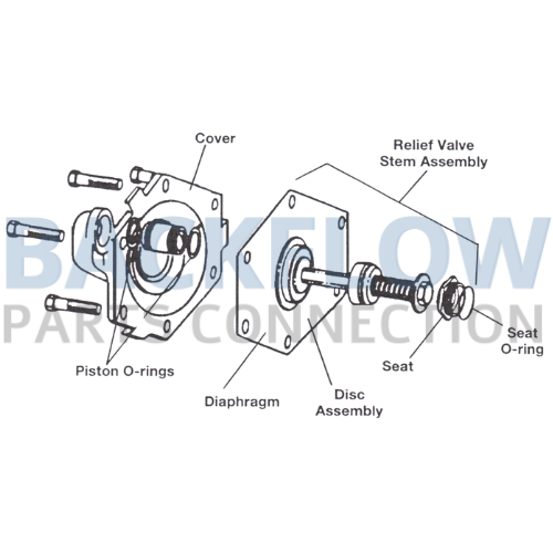 Watts Backflow Prevention Relief Valve Rubber Parts - 4" RK 993RPDA RV