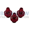 1/4" Quick Connect Test Fittings in Anodized Aluminum, Set of 3