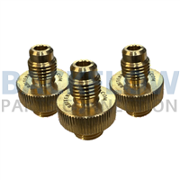 1/4" Brass Quick Connect Test Fittings (Set of 3)