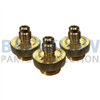 1/2" Brass Quick Connect Test Fittings (Set of 3)