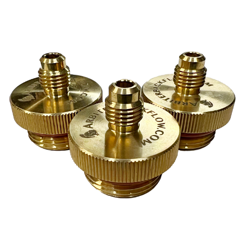 3/4" Quick Connect Test Fittings in Brass, Set of 3