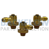 1/4" Swivel Quick Connect Test Fittings in Brass, Set of 3 Success