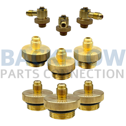 1/4" Brass Swivel Quick Connect Test Fittings (Set of 9)