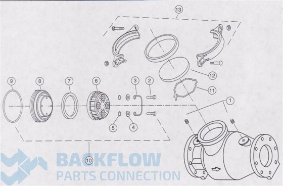 Wilkins Backflow Prevention 4" model 310 Repair Kit