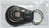 Leather Key Fob with Gold Trim