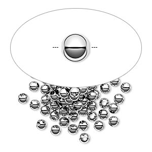Sterling Silver 3 mm Beads 10 pc.