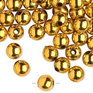 Gold Filled 6mm Smooth Beads 5pc