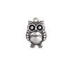 Silver Plated Owl Charms 14x19mm
