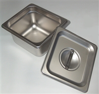 4" Firing Pan with Lid - Stainless Steel