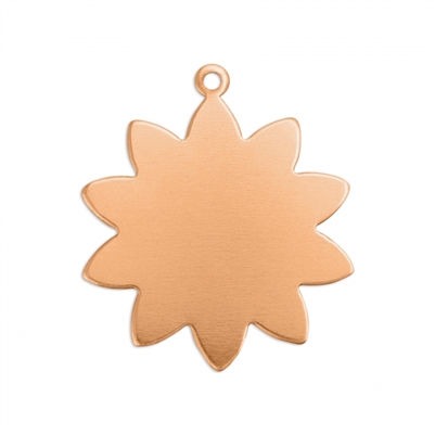 Flower Copper Blank 1.25"  18ga