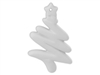 ZigZag Tree Ornament (Unpainted, ready for glaze)