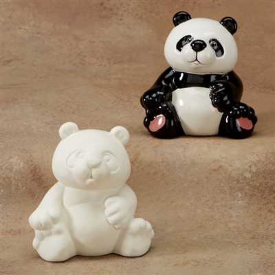 Bisque Panda Party Animal (Unpainted, ready for glaze)